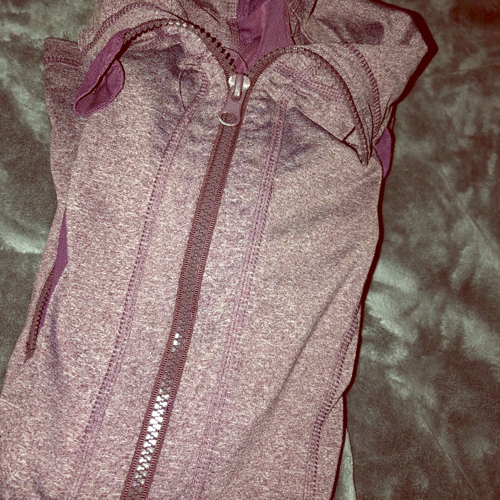 Purple athletic jacket